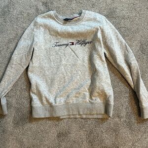 Tommy Hilfiger Light Gray Women's Crew Neck Sweater